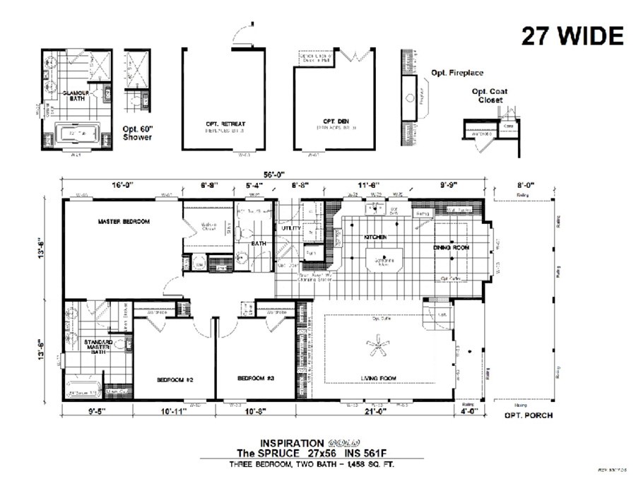 The IKC561F SPRUCE         KARSTEN Floor Plan